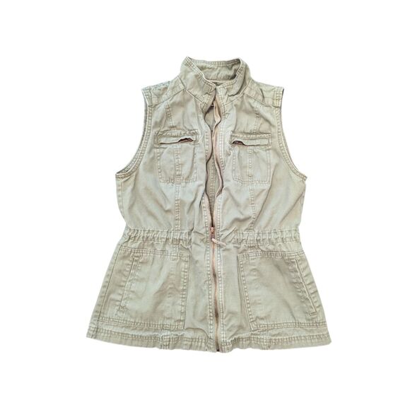 Merona | Women's Small | Gray / Green Vest - Picture 1 of 5